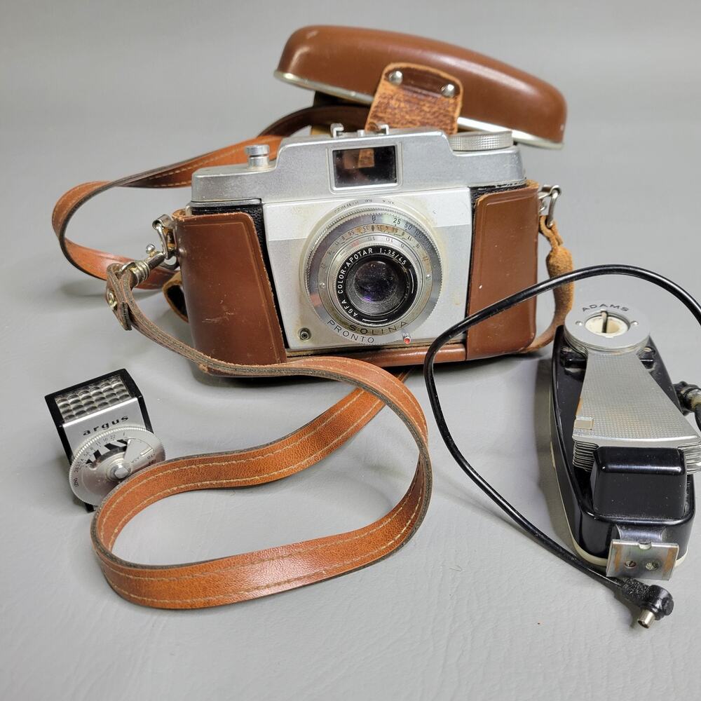 Solina Pronto AGFA Camera Leather Case Argus Exposure Meter Adams Flash Germany